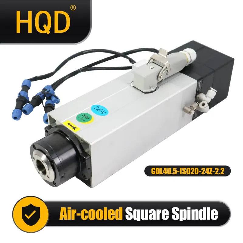 Cnc Spindle Motor - Polandia Mengirimkan Motor Spindle HQD GDL40.5-ISO20-24Z-2.2