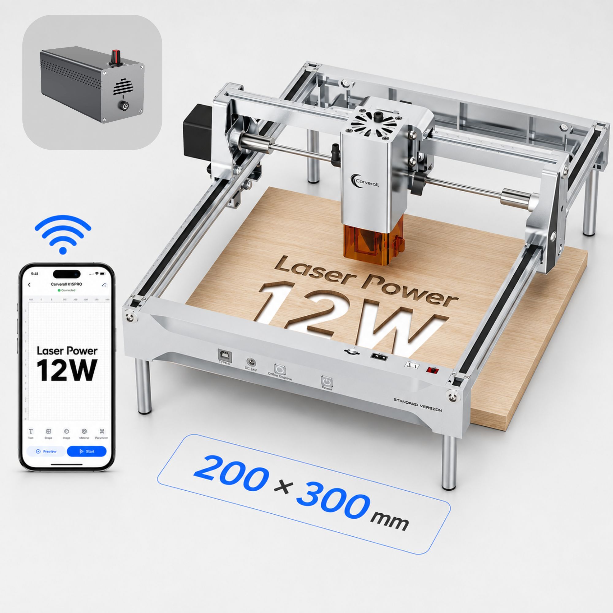 Industrial Laser Engraver - K15 PRO 12W Mesin Pengukir dan